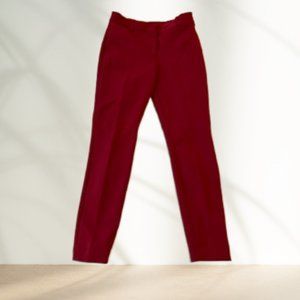 Express Deep Red Columnist Trousers